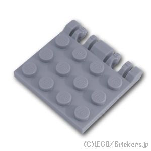 LEGO® パーツ 4211841/6266279 ヒンジ プレート 4 x 4 - W垂直ロック：[Light Bluish Gray / グレー] 44570-194