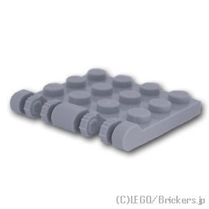 LEGO® パーツ 4211841/6266279 ヒンジ プレート 4 x 4 - W垂直ロック：[Light Bluish Gray / グレー] 44570-194 