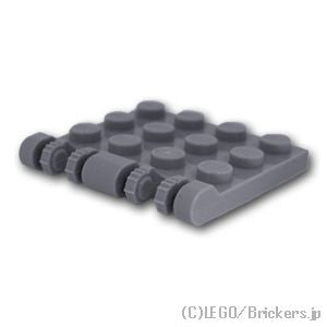 LEGO® パーツ 4194562/4512209/4552248/6266281 ヒンジ プレート 4 x 4 - W垂直ロック：[Dark Bluish Gray / ダークグレー] 44570-199 