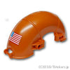 テクニック パネル カーマッドガード アーチ型 15 x 5 x 7 - アメリカ合衆国（USA）国旗柄 B面：[Dark Orange / ダークオレンジ]