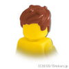 ミニフィグ ヘアー - ボサボサショート：[Reddish Brown / ブラウン]