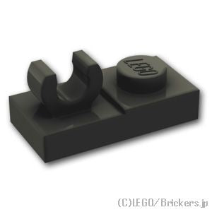 LEGO® パーツ 6347310 プレート 1 x 2 - Oクリップ：[Black / ブラック] 44861-026