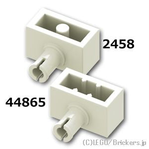 LEGO® パーツ 6406522 ブロック 1 x 2 - ピンとスタッドホルダー：[White / ホワイト] 44865-001 