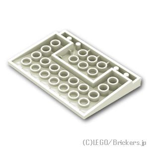 LEGO® パーツ 451501/4529681/6441085 スロープ 10°- 6 x 8：[White / ホワイト] 4515-001 