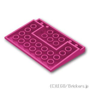LEGO® パーツ 6186639/6358032 スロープ 10°- 6 x 8：[Magenta / マゼンタ] 4515-124 