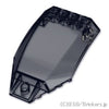 ウィンドスクリーン 10 x 6 x 2 - カーブ：[Tr,Black / トランスブラック]