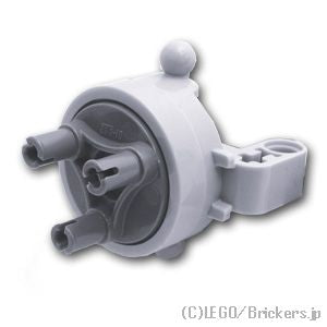 LEGO® パーツ 6275902/6324050/6365803 テクニック ステアリング - ダークグレーステアリングハブ付き：[Light Bluish Gray / グレー] 46490c01-194 