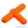 ニューマチック(空気圧) T型分岐パイプ：[Reddish Orange / レディッシュオレンジ ]