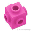 ブロック 1 x 1 - 4面スタッド：[Dark Pink / ダークピンク]