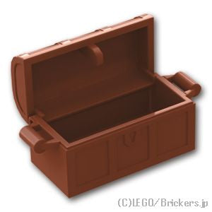LEGO® パーツ - 宝箱(4738 / 4739)：[Reddish Brown / ブラウン] 4738ac01-192 