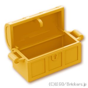 LEGO® パーツ - 宝箱(4738 / 4739)：[Pearl Gold / パールゴールド] 4738ac01-297 