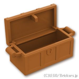 LEGO® パーツ - 宝箱 - 平らな蓋(4738 / 80835)：[Md,Nougat / ミディアムヌガー] 4738ac03-137 