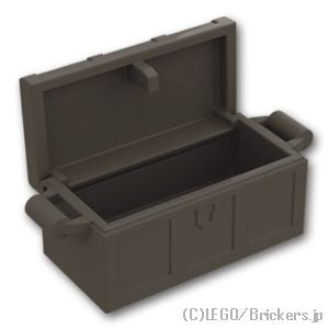 LEGO® パーツ - 宝箱 - 平らな蓋(4738 / 80835)：[Pearl Dk,Gray / パールダークグレー] 4738ac03-148 