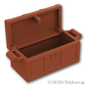 LEGO® パーツ - 宝箱 - 平らな蓋(4738 / 80835)：[Reddish Brown / ブラウン] 4738ac03-192 