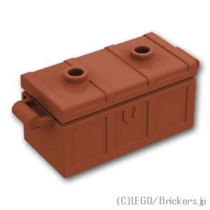 LEGO® パーツ - 宝箱 - 平らな蓋(4738 / 80835)：[Reddish Brown / ブラウン] 4738ac03-192