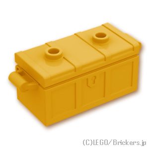 LEGO® パーツ - 宝箱 - 平らな蓋(4738 / 80835)：[Pearl Gold / パールゴールド] 4738ac03-297