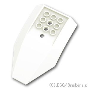 LEGO® パーツ 4208132/4612568/6345205 コックピット 6 x 10 x 2：[White / ホワイト] 47406-001 