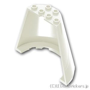 LEGO® パーツ 4558714/6096681 コーン ハーフ 8 x 4 x 6：[White / ホワイト] 47543-001 