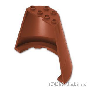 LEGO® パーツ 6469999 コーン ハーフ 8 x 4 x 6：[Reddish Brown / ブラウン] 47543-192 