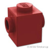 ブロック 1 x 1 - 2面スタッド：[Dark Red / ダークレッド]