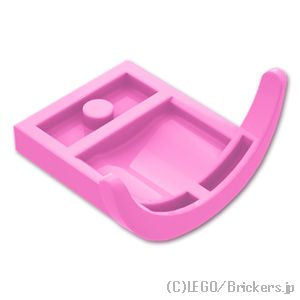 LEGO® パーツ 6518735 ビークル カー マッドガード 3 x 3 x 1 - アーチラウンド：[Dark Pink / ダークピンク] 49097-221 