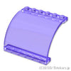 パネル 6 x 5 x 3 - カーブトップ：[Tr,Purple / トランスパープル]