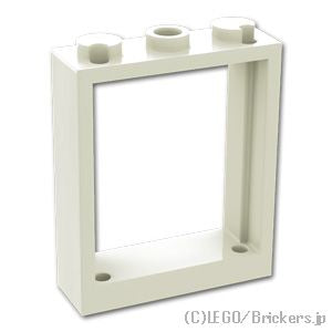 LEGO® パーツ 6537850/6550178 ウィンドウ 1 x 3 x 3 - フラットフロント：[White / ホワイト] 51239-001 