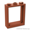 ウィンドウ フレーム 1 x 3 x 3：[Reddish Brown / ブラウン]