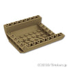 ダブル 逆 カーブ スロープ - 8 x 8 x 2：[Dark Tan / ダークタン]