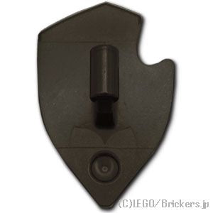 LEGO® パーツ 6484323 シールド/盾 - 傷と錆：[Pearl Dk,Gray / パールダークグレー] 5480pb01-148 