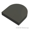 タイル ラウンド 2 x 2 - 半円：[Black / ブラック]