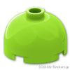 ラウンド ブロック 2 x 2 - ドームトップ：[Lime / ライム]