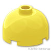 ラウンド ブロック 2 x 2 - ドームトップ：[Bt,Lt Yellow / ブライトライトイエロー]