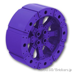 LEGO® パーツ 6057438 荷車 ホイール - 55mm 12穴：[Dark Purple / ダークパープル] 55817-268