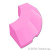 ラウンド コーナー ブロック 4 x 4 - スロープ45°エッジ：[Bright Pink / ブライトピンク]