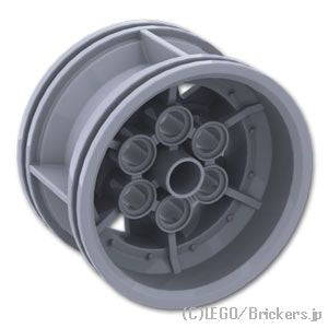 LEGO® パーツ 4634091/6276854 ホイール - 43.2 x 26 テクニック レーシング スモール 6穴：[Light Bluish Gray / グレー] 56908-194 