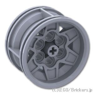 LEGO® パーツ 4634091/6276854 ホイール - 43.2 x 26 テクニック レーシング スモール 6穴：[Light Bluish Gray / グレー] 56908-194