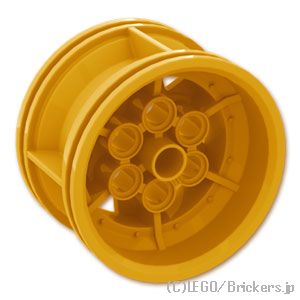 LEGO® パーツ 6326764 ホイール - 43.2 x 26 テクニック レーシング スモール 6穴：[Pearl Gold / パールゴールド] 56908-297 