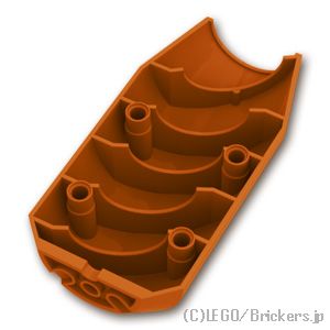 LEGO® パーツ 6136325 ミキサードラム ハーフ 3 x 6 x 10：[Dark Orange / ダークオレンジ] 57792-038 