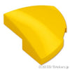 カーブ スロープ 2 x 2 x 2/3 - ラウンドコーナー：[Yellow / イエロー]