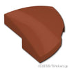 スロープ カーブ コーナー 2 x 2 x 2/3 - ラウンド：[Reddish Brown / ブラウン]