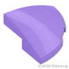 カーブ スロープ 2 x 2 x 2/3 - ラウンドコーナー：[Lavender / ラベンダー]
