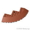 ブロック ラウンドコーナー 10 x 10 スロープ 33°ファセット：[Reddish Brown / ブラウン]