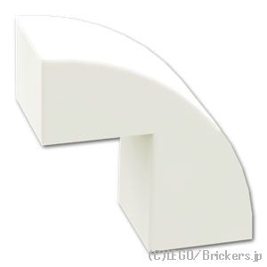 LEGO® パーツ 6548968 スロープ カーブ 2 x 1 x 1 2/3：[White / ホワイト] 5907-001 