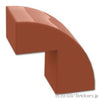 カーブ スロープ 2 x 1 x 1 2/3：[Reddish Brown / ブラウン]