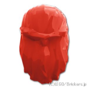 LEGO® パーツ - ミニフィグ ヘア - フレンチ編：[Red / レッド] 59363-021 