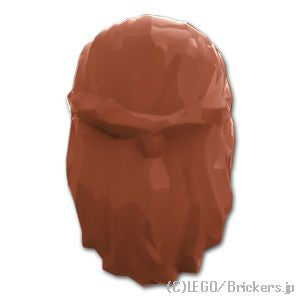 LEGO® パーツ 4506003 ミニフィグ ヘア - フレンチ編：[Reddish Brown / ブラウン] 59363-192 