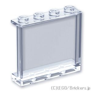 LEGO® パーツ 4594686/6245269/6344088/6514156 パネル 1 x 4 x 3 - サイドサポート：[Tr,Clear / トランスクリアー] 60581-040 
