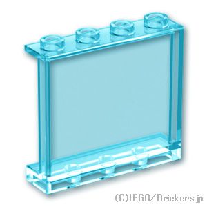 LEGO® パーツ 4594685/6245267/6514155 パネル 1 x 4 x 3 - サイドサポート：[Tr,Lt Blue / トランスライトブルー] 60581-042 