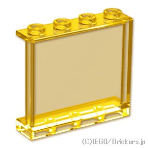 LEGO® パーツ 6469275 パネル 1 x 4 x 3 - サイドサポート：[Tr,Yellow / トランスイエロー] 60581-044 